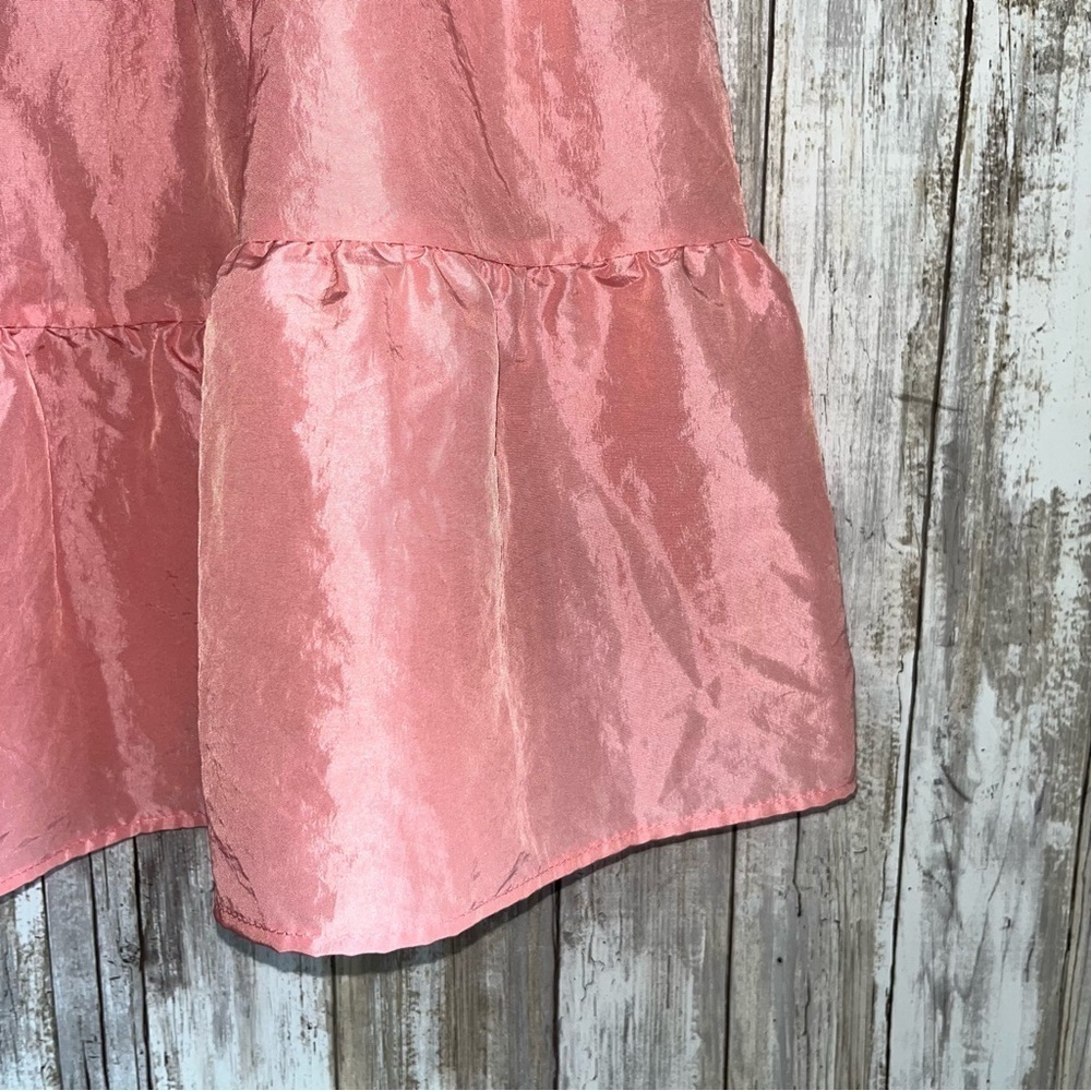 Topshop Pink Taffeta Lantern Mini Skirt Barbiecore - Picture 3 of 6
